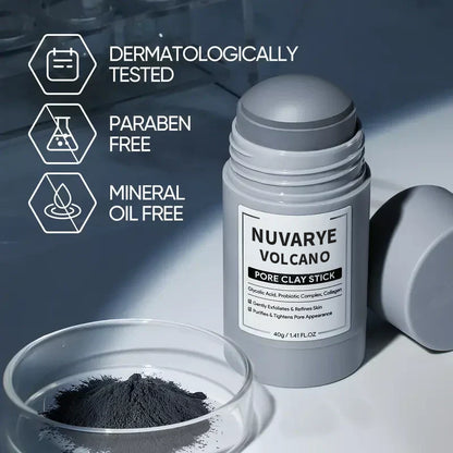 Nuvarye Alaska Volcano Clay Stick – Blackhead Remover & Pore Cleanser