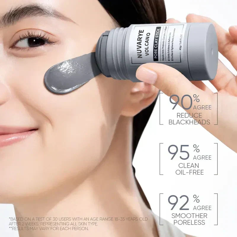 Nuvarye Alaska Volcano Clay Stick – Blackhead Remover & Pore Cleanser