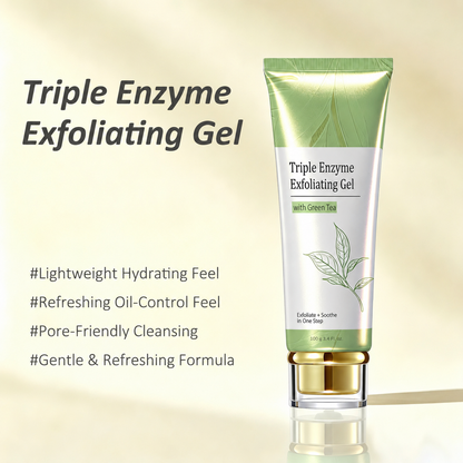 Last Day-Buy 1 Get 1 Free🔥Triple Enzyme Green Tea Exfoliating Aqua Peeling Gel