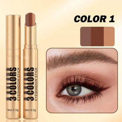 3‑In‑1 Cream Eyeshadow Stick, Multi‑Tone Eye Makeup