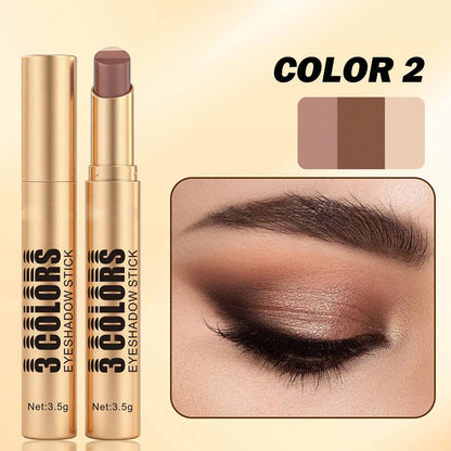 3‑In‑1 Cream Eyeshadow Stick, Multi‑Tone Eye Makeup