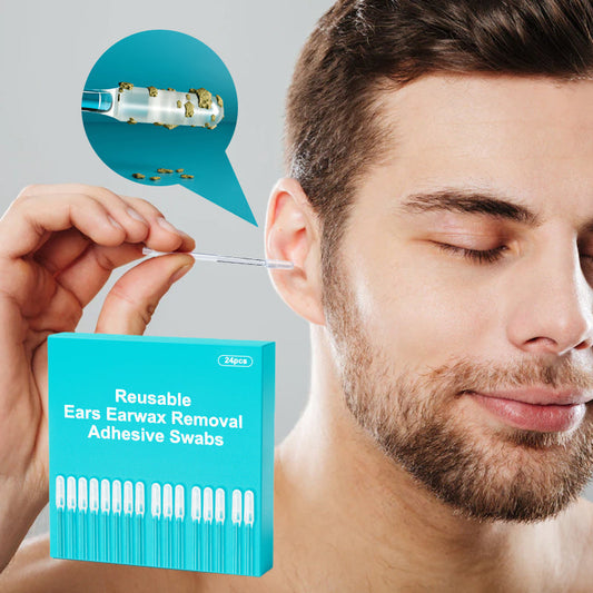 👂🏻🏆Reusable Earwax Removal Adhesive Swabs