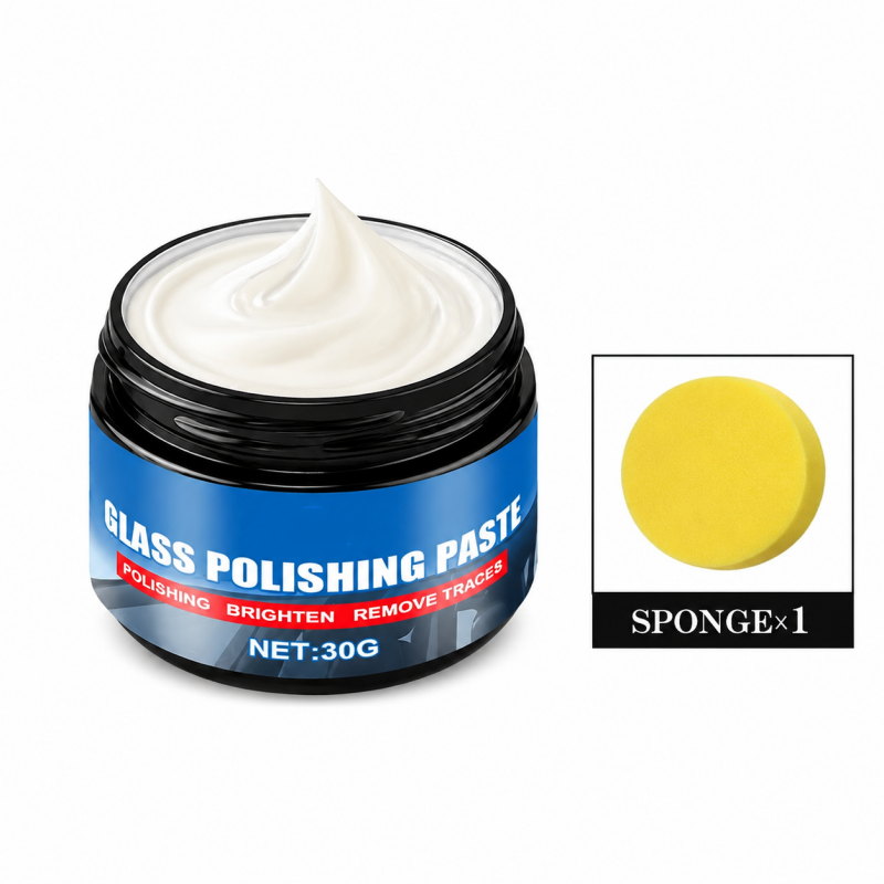 Nuvarye glass polishing paste with sponge